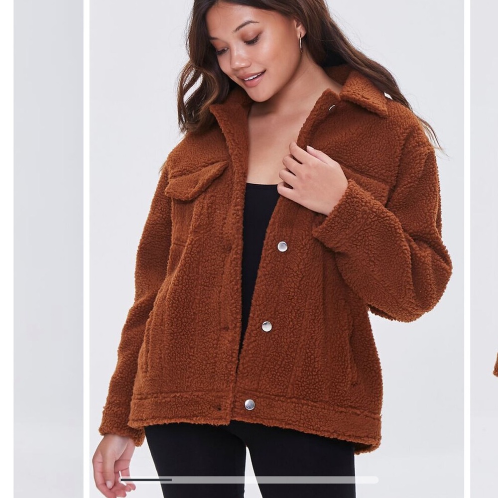 Faux Shearling Pocket Jacket